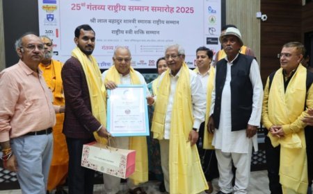 Wellwiser Trust Founder Dr. Sonu Prasad Honored with the Lal Bahadur Shastri Award 2025 With the Blessings of Former MP Shri Sunil Shastri