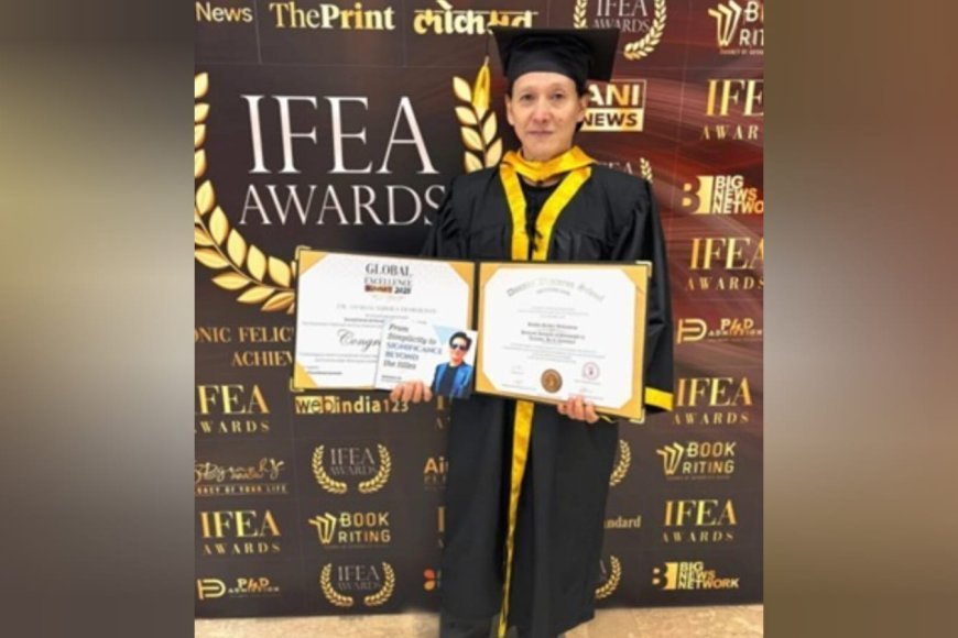 Poet And Novelist Sankha Subhra Devbarman Receives Honorary Doctorate